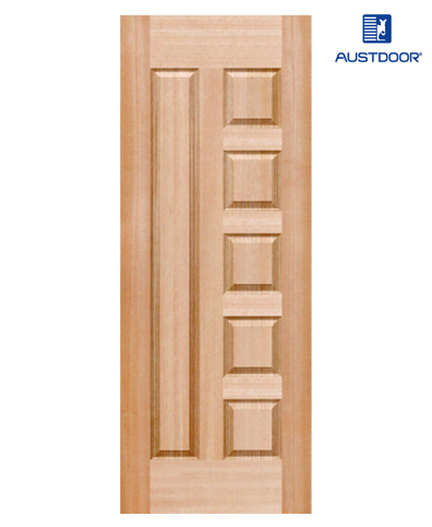 SK305.M – Cửa gỗ công nghiệp Austdoor pano khối veneer gỗ gụ