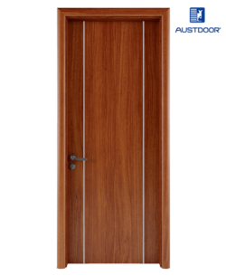 LA202 - Cửa gỗ nhựa composite Austdoor chỉ nhôm đối xứng