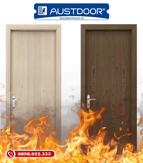 Mẫu cửa gỗ chống cháy Huge - Austdoor