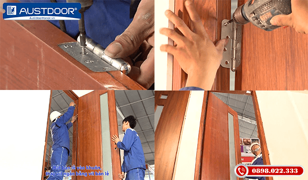 Bước 4 thi công và lắp đặt cửa gỗ công nghiệp Huge Austdoor
