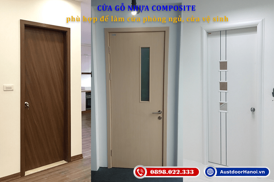 Cửa vệ sinh, cửa phòng tắm sử dụng cửa gỗ nhựa composite Austdoor