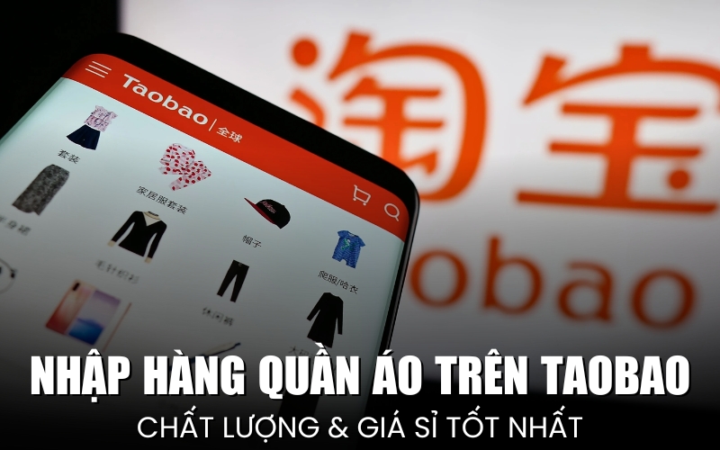 nhập hàng quần áo trên Taobao