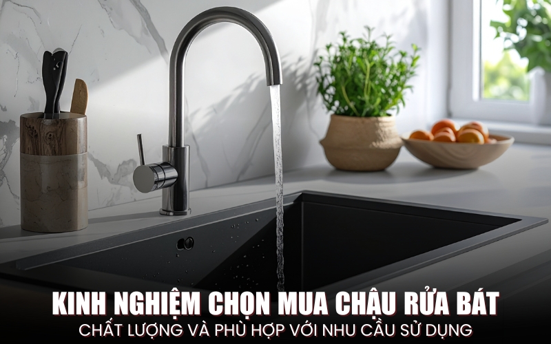 kinh nghiệm chọn mua chậu rửa bát
